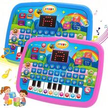 1 buah Tablet Simulasi Anak dengan Layar Komputer Mainan Musik Mesin Pembelajaran Edukasi Dini untuk Anak Laki-laki dan Perempuan Hadiah Liburan - Mesin pembelajaran tablet - View 3