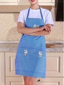 1pc Multifunctional Cute Cooking Apron With Pocket - Adjustable, Oil-Resistant And Stain-Resistant Polyester Material, Waterproof And Oil-Proof, Perfect For Cooking And Housework, Suitable For Chefs, Gardeners And Bakers - Multicolor - View 11