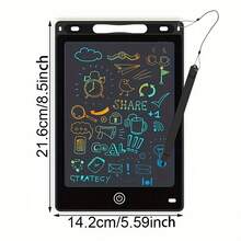 8.5 Inch LCD Electronic Drawing Board - Colorful Erasable Portable With Stylus | School Office Home Note-Taking Christmas Gift - Multicolor - View 9