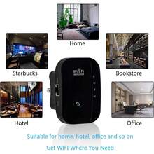 Extensor WiFi 2026, repetidor de señal inalámbrico, amplificador de señal, adecuado para hasta 6000 pies cuadrados y 25 dispositivos, extensor de rango WiFi, configuración con un, compatible con Alexa N300. - 1 - Ver 7