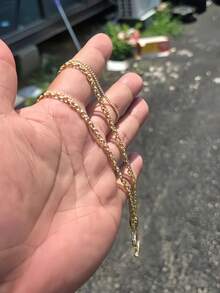 1pc New Double Layer Women's Necklace, Fashionable Elegant Minimalist, Essential For Girls - Gold - View 1