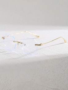 1 par de gafas retro de lente transparente personalizadas con marco poligonal, gafas transparentes de marco completo para mujer, adecuadas para fotografía callejera, viajes, vacaciones y uso en la playa - transparente - Ver 7