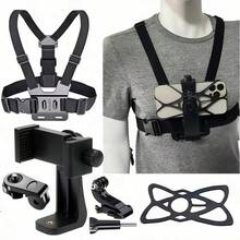 6pcs/Set Sports Camera Chest Strap Mount, Strap Fixer, And Quick Release Mounting Plate - Multicolor - View 11