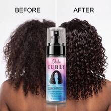 Wavy Hair No-Rinse Styling Spray, Contains Moroccan Argan Oil, Smooths Frizz, Anti-Static, Repairs Dry Curly Hair, Provides Elasticity And Moisture, Suitable For All Wavy Hairstyles Including Natural Waves, Wool Curls, Etc., 80ml - Lotion - View 4