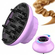 Universal Hair Dryer Diffuser Attachment, Fits 1.5" To 3.15" Hair Dryers, Professional Salon Use, Suitable For Curly Hair, Lightweight, Blue/Purple/Black/White - View 6