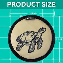 2-Pack Beach Sand Remover Gloves, Suitable For Families, Men And Women, 2026 Summer Gift, Beach Towels, Vacation Essentials, Must-Haves For Mexico And  Rica Travel, Hawaii Honeymoon Supplies, Alaska Cruise Gear. - 2pcs Exquisite Round Turtle Flamingo - View 4