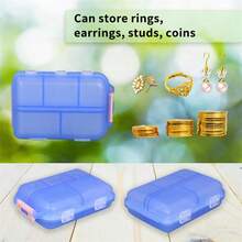 1pc Travel Pill Box, Portable Foldable Small Medicine Box, Daily Medicine Storage Box, Suitable For Storing Pills, Jewelry, Accessories, Can Be Put In Travel Bag Or Pocket,Back To School - Multicolor - View 5