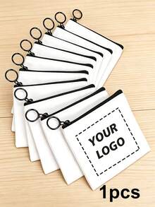 1/10/20/30/50 piezas Bolsas personalizadas a medida, bolsas de almacenamiento de monedas con patrón personalizado, bolsas de maquillaje de lona con impresión de fotos personalizables y bolsas de almacenamiento de viaje mini - Multicolor - Ver 12