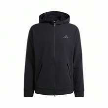 Adidas Men's Water-Repellent Windproof Casual Thermal-Lined Hooded Jacket - Black - View 5