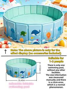 No Inflation / Non-Inflatable, Foldable Pool, Hard Shell, Portable Above-Ground Pool, Quick Setup No Installation, Portable Storage, Foldable Outdoor Water Tank, Suitable For Family Garden, Backyard Summer Water Play, Home Yard, Summer Water Fun - A - View 15