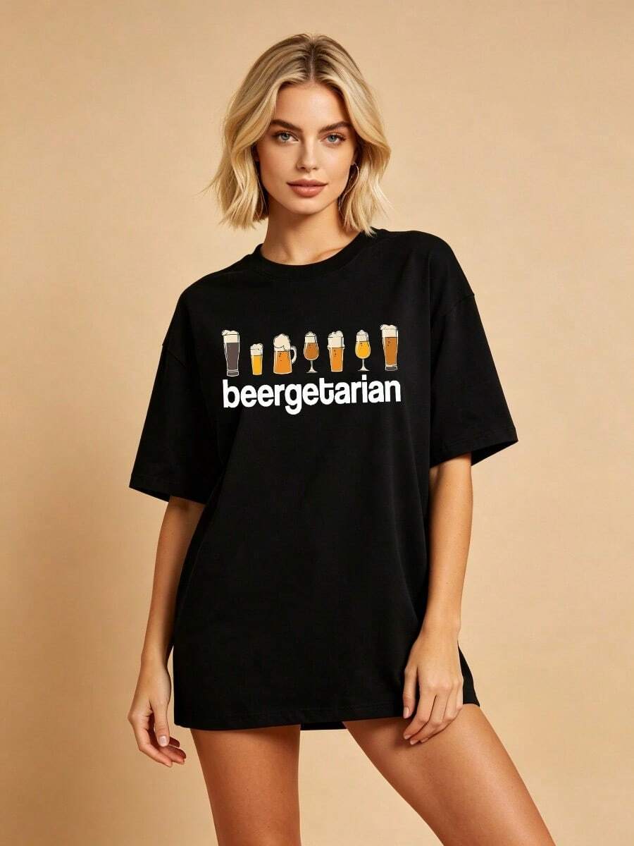Women T-Shirts - 黑色 - 查看 1