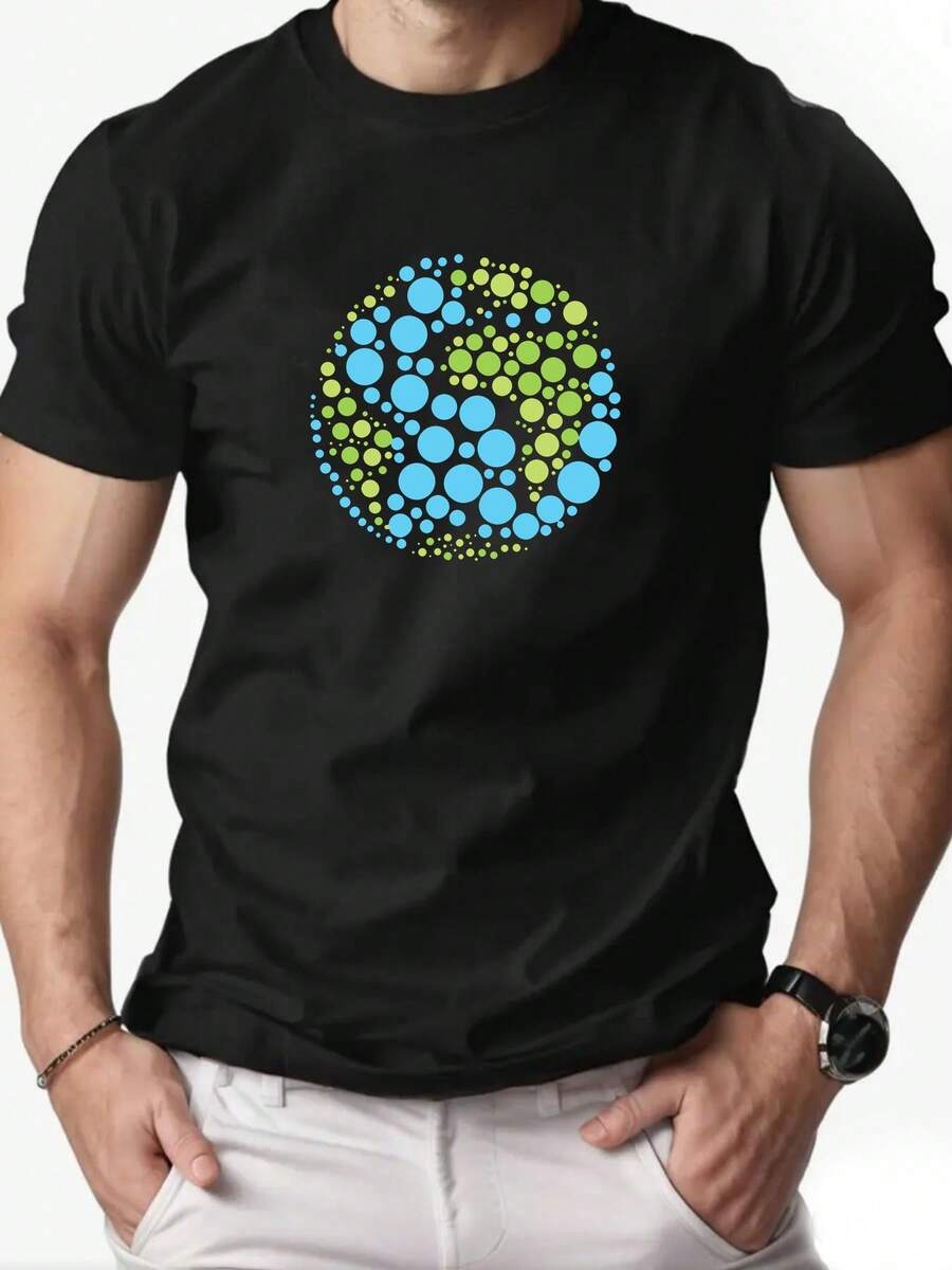 Men T-Shirts - 黑色 - 查看 1
