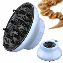 Universal Hair Dryer Diffuser Attachment, Fits 1.5" To 3.15" Hair Dryers, Professional Salon Use, Suitable For Curly Hair, Lightweight, Blue/Purple/Black/White - View 10