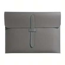Custom Text Logo Personalized A4 Document Bag, Waterproof Envelope-Style File Storage Bag With Snap Button, Portable Business Folder Bag, Suitable For Office, Travel, School Paper, Receipt And Laptop Storage, Unisex Multi-Color Thickened Leather Folder - Multicolor - View 16