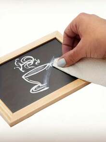 2pcs Mini Chalkboard Signs With Easel - Vintage Wood Desktop Display, Black Magnetic Surface With Light Wood Frame, Suitable For Restaurant, Wedding, Creative Wooden Small Chalkboard Teaching Chalkboard - Multi-color - View 6