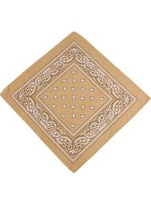 Syal Persegi Motif Paisley Unisex Ukuran Besar, 22 Inci, Berbagai Warna - A - View 7