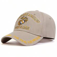1件男士 U.S. VETERAN 刺繡字母棒球帽，戶外徒步騎行迷彩防曬休閒帽，適合春/秋季旅行、海灘、派對 - 彩色 - 查看 9
