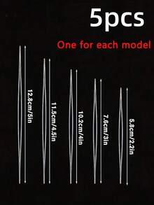 6/10/20 Piece Beading Needle Set, 6 Types Of Large Eyeball Needles, Foldable Handmade Jewelry Making Beading Needles - Multicolor - View 12