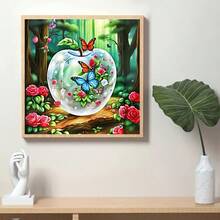 1pc - DIY Handmade 5D Diamond Painting Kit, Suitable For Adults And Beginners, Craft Supplies, Applicable For Living Room, Bedroom, Office, Wall Decor Art. - round diamond - View 6
