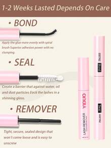 YIDUO L02 10-18mm D Curl Eyelash Extension Kit, Includes Eyelash Glue And Sealer, Eyelash Clusters, DIY Eyelash Extension Tools, For Applying Eyelashes, Eyelash Cluster Set, Eyelashes, False Eyelashes, False Eyelashes - Multicolor - View 6