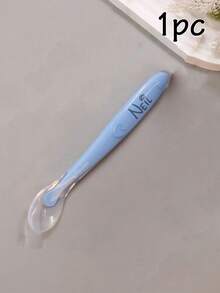 1/2 Set Customized Silicone Spoon, Personalized Tableware Set, Customized Name Engraved Spoon Set, Customizable Name Tableware, Customized Tableware Set, Personalized Gift - Style a - View 10