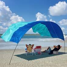 1pc Pool Sun Shade Canopy (Curtain Only, Other Accessories Not Included), 95% UV Blocking, Waterproof, Foldable, Suitable For Above-Ground Inflatable Swimming Pools, Summer Outdoor Backyard, Balcony, Garage, Pool, Beach, Camping, Lawn, Reinforced Edge Sun Shade Curtain, Easy Installation - A - View 9