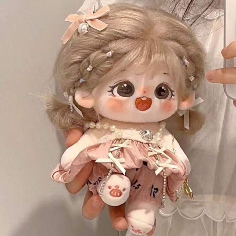 20cm Doll Clothes Set Series, Doll Outfit, Set, Doll Accessories, Plush Doll Clothes, Celebrity Fan Merchandise Doll Clothes, Suitable For Teens 14+ And Celebrity Fans, Party Gift (Doll Not Included) - Multicolor - View 1