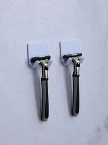 1 cái/2 cái/3 cái Giá treo dao cạo không khoan tường, móc treo dây nguồn phích cắm, móc treo quần áo và túi xách - A - Xem 9