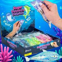 1pc Ocean Animal TPR Dolphin Maltose Stress Relief Squeeze Toy, Random Color - 彩色 - 查看 3