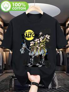Men T-Shirts - 黑色 - 查看 7
