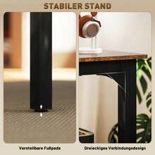 Desk, Computer Table, Rustic Design, Spacious, Particle Board, Brown - חום חלודה - ראה 5