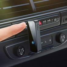 KZ 二合一蓝牙5.3无线适配器，3.5mm AUX接口，HiFi立体声多功能音频接收器/发射器，适用于汽车、电视、电脑、音箱、耳机，支持免提通话 - 黑色 - 查看 7