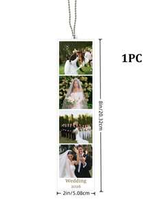 1/3/5pcs Customized Car Hanging Ornament, Customizable Photo And Text, Personalized Acrylic Photo Pendant, Multiple Sizes Available, Rich Colors, Aesthetic Car Decoration, High Decorativeness, Reusable, Exquisite And Fashionable, Ideal Gift For Him, Ideal Gift For Her, Wedding Decoration/Wedding Car Ornament - Multi-color (Pendant) - View 23