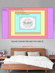 1pc Bookshelf Graphic Printed Tapestry, Modern Polyester Square Decorative Wall Hanging Suitable For Living Room And Bedroom - White - View 5