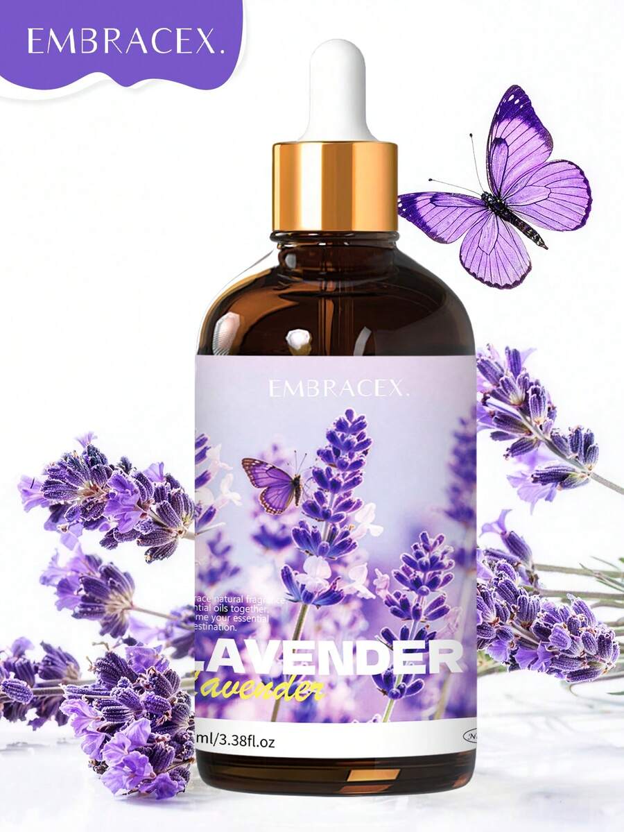 EMBRACEX. 100ml Lavender Essential Oil, Plant Essential Oil, Floral Fragrance, Holiday Gift