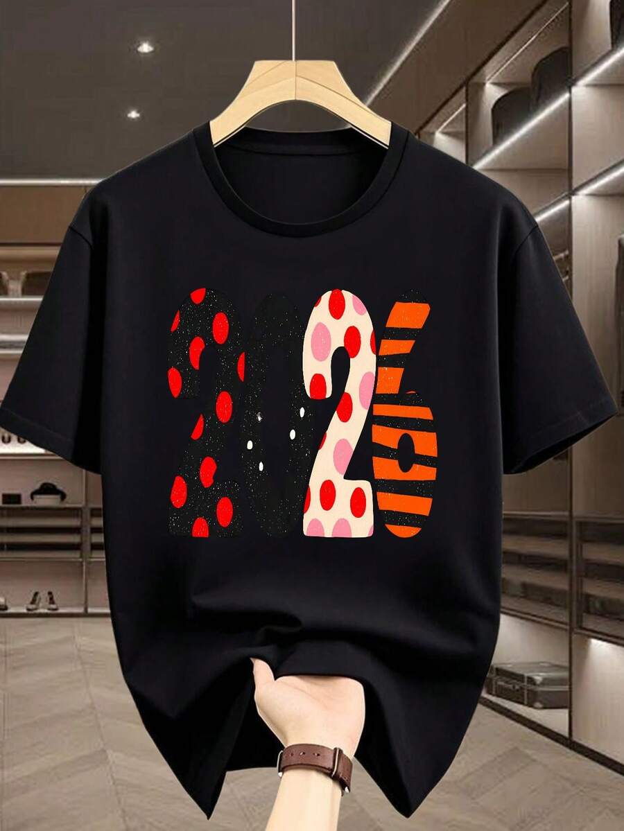 Men T-Shirts - 黑色 - 查看 1