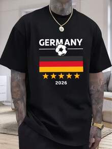 Men T-Shirts - 黑色 - 查看 1