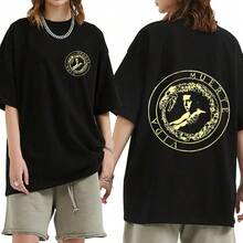 All We Need Is Love Muerte Vida T-Shirt Herren Damen Mode Vintage Kurzarm T-Shirts Baumwolle Oversized T-Shirts - Schwarz - Übersicht 2