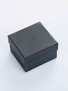 Black Premium Matte Watch Jewelry Storage Box Gift Box, Includes Sponge, Unisex, Light-Absorbing Velvet Sponge Spring Box, Black Watch Gift Box, Elegant Packaging Box, Perfect Gift, Harajuku Style Fashion Watch Gift Box, Student Gift Watch Gift Box, Watch Storage Box, Bracelet Watch Buddhist Beads Storage Box - Multicolor - View 3