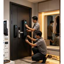 Cerradura Electrónica Inteligente Impermeable Para Puertas Exteriores Resistente A Climas - por defecto - Ver 2