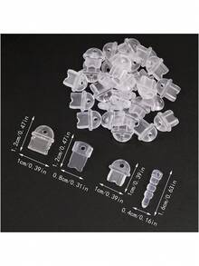 1 Set/10pcs Phone Charging Port Dust Plugs, With 1 Storage Box, Anti-Loss, With Hanging Hole, Compatible With Apple/Android Phone Charging Ports, Type-C Interface Dust Plugs - Transparent - View 4
