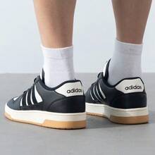 adidas BREAK START Sepatu Sneaker Low-Top yang Nyaman dan Serbaguna, Unisex, Hitam dan Putih - Hitam dan Putih - View 4