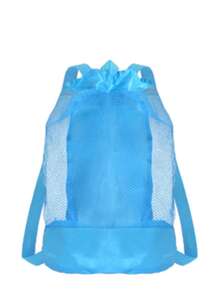 3pcs Colorful Foldable Shell-Shaped Storage Bags, Adjustable Mesh Beach Bags, Suitable For Picnic, Beach, Camping, Durable Fabric, Multi-Compartment Camping Gear Storage Bags, Eye-Catching Shell Design, Adjustable Shoulder Strap Beach Tote Bags - Multicolor - View 15