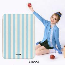 GIIPPA 1件裝藍色條紋 Kindle 保護殼附手提帶，適合書迷的情人節/聖誕節禮物，自動喚醒/睡眠電子閱讀器保護套，相容 Kindle Paperwhite 5/6/7/10/11/12 代、Kindle Colorsoft 第1代、Basic Kindle 8/10/11 代所有 Kids 與 Signature 版本 - 多色8 - 查看 7