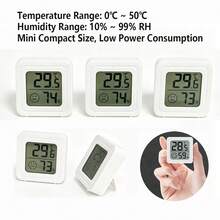 1/2/3pcs Mini Indoor Thermometer Hygrometer, High Precision Temperature Monitor, Humidity Meter, Comfort Indicator, Digital Display, Suitable For Home, Office, Reptile Habitat, Wine Cabinet - Thermometer and Hygrometer - View 6