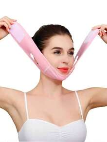 1/2/3/4pcs Sleep Lifting Face Mask, V-Cheek Lifting Mask, Breathable Facial Strap, Suitable For Women To Use In Leisure Time As A Gift - Black - View 7
