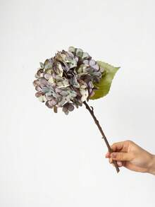1PC Artificial Hydrangea Flower, Minimalist Home Decor, Wedding Photography Prop, Faux Flower - Multicolor - View 11