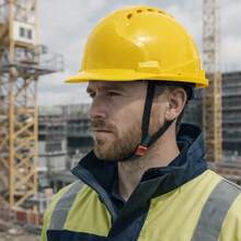 Protective Helmet - A-yellow Adjustable - View 10