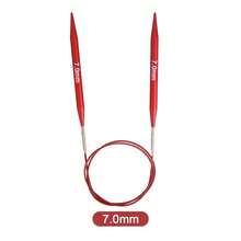 Detachable Interchangeable Circular Knitting Needles, Red Anodized Aluminum Needles With Detachable Flexible Cable (39.37inch), Smooth Rust-Resistant Circular Knitting Needles, Suitable For Scarves, Hats, Sweaters And DIY Yarn Knitting Projects - Crochet - View 16