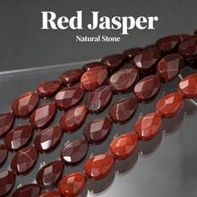 10x14mm AA Natural Stone Faceted Red Jasper Waterdrop Shape Loose Spacer Beads For Jewelry Making DIY Gorgeous Bracelets Necklace Earrings Accessories - Beads - View 2